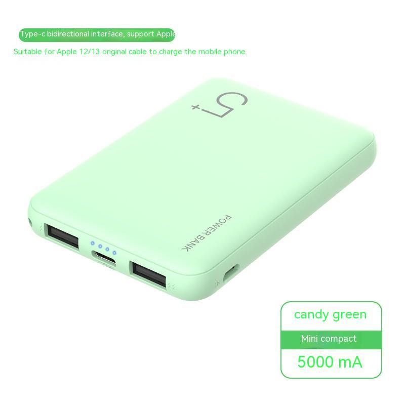 Unleash the Power of Portability with the 5000 MAh Compact Mini Portable Power Bank